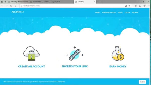 AdLinkFly Monetized URL Shortener