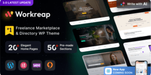 Workreap Freelance Marketplace WordPress Theme 3.1.9