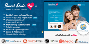 Sweet Date – More than a WordPress Dating Theme 3.7.3