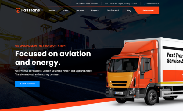 Fastrans - Logistics WordPress Theme