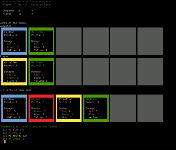 Card Game Made With PHP