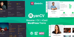 RyanCV – Resume WordPress Theme 3.8.0