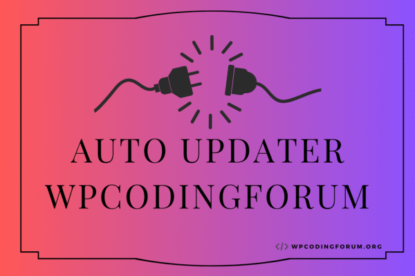 WPCodingForum Auto Updater