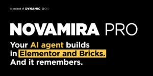 Novamira Pro – Your AI agent builds inside your WordPress